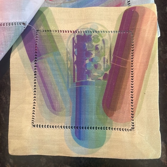 NICOLETTE MAYER PILLS POP ART COCKTAIL NAPKINS (4) - Picture 4 of 5